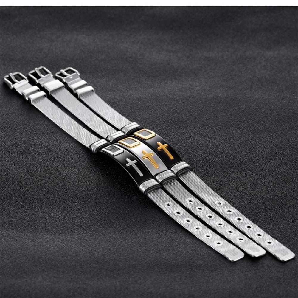 men cross bracelet - Picture 2 of 3
